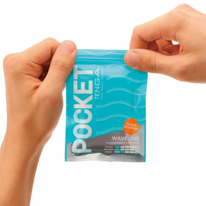 TENGA - POCKET MASTURBATOR SLEEVE WAVY LINE