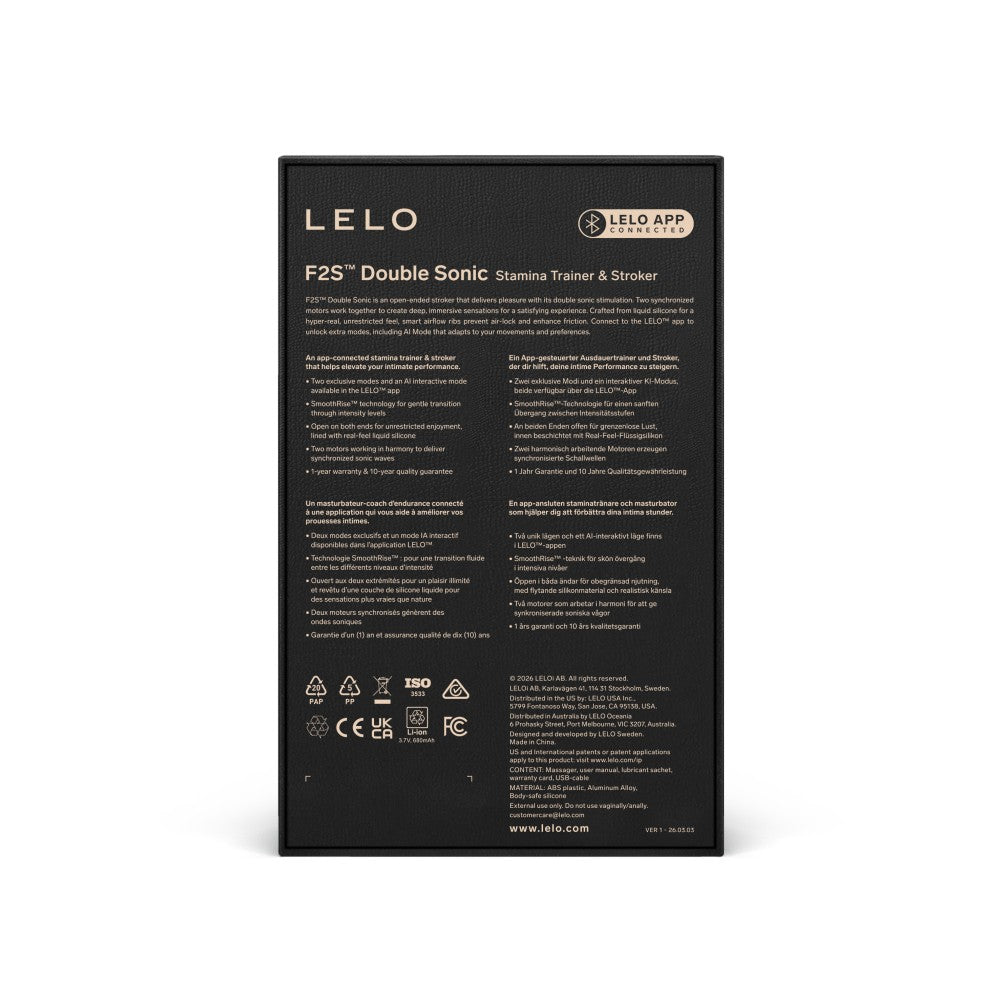 LELO - F2S DOUBLE SONIC RED