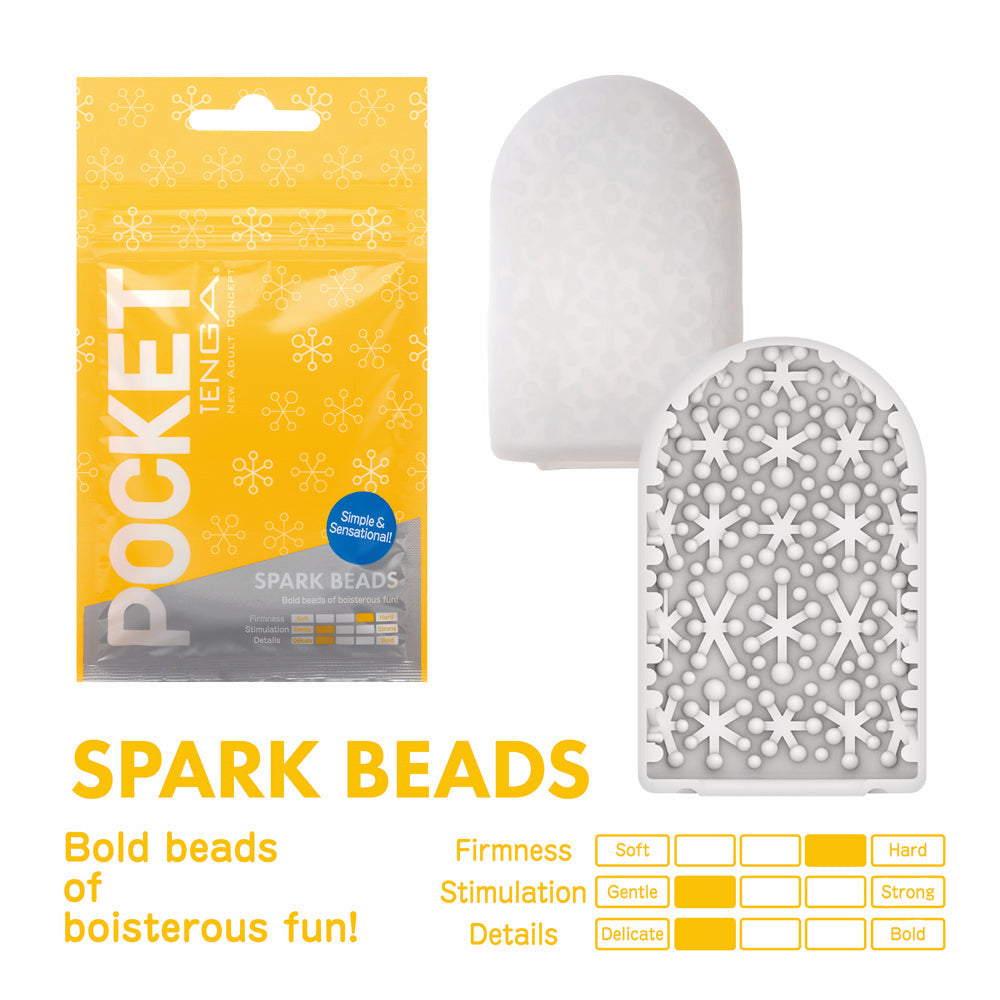 TENGA - POCKET MASTURBATOR SLEEVE SPARK BEADS