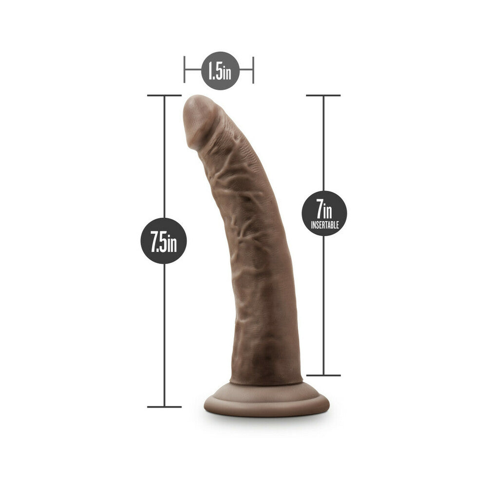 BLUSH - DR. SKIN GLIDE REALISTIC 7.5 IN. SELF LUBRICATING DILDO