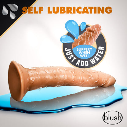 BLUSH - DR. SKIN GLIDE REALISTIC 7.5 IN. SELF LUBRICATING DILDO
