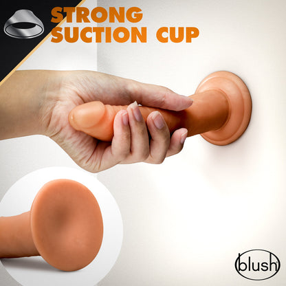 BLUSH - DR. SKIN GLIDE REALISTIC 7.5 IN. SELF LUBRICATING DILDO