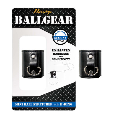 NASSTOYS - BALLGEAR MINI BALL STRETCHER WITH D-RING BLACK