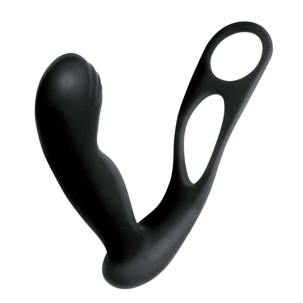 NASSTOYS - BUTTS UP PROSTATE MASSAGER WITH SCROTUM & COCK RING BLACK