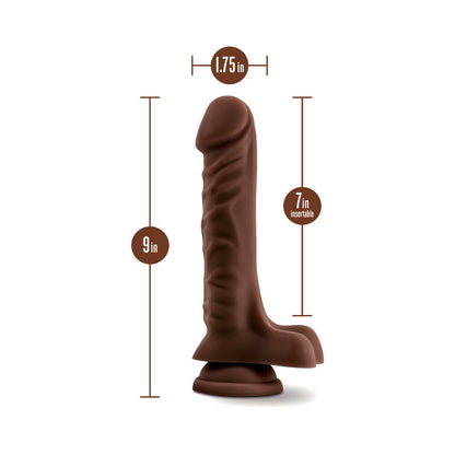 BLUSH - DILDO LOVERBOY THE DJ REALISTIC 23 CM COM TESTÍCULOS CASTANHO