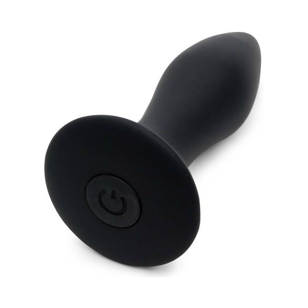 FIFTY SHADES OF GREY - VIBRADOR ANAL DE SILICONE RECARREGÁVEL SENSATION PRETO