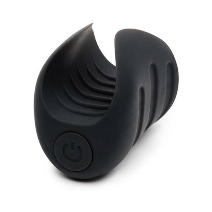 FIFTY SHADES OF GREY - SENSATION RECHARGEABLE SILICONE VIBRATING PLEASURE STROKER BLACK