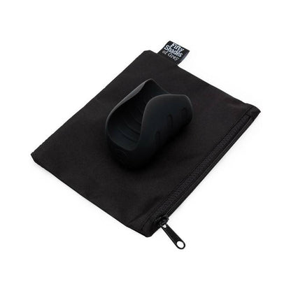 FIFTY SHADES OF GREY - SENSATION RECHARGEABLE SILICONE VIBRATING PLEASURE STROKER BLACK
