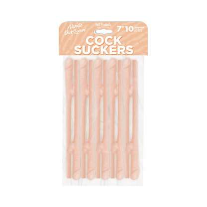 HOTT PRODUCTS - SKINS PECKER STRAWS LOVERS (10 PACK)