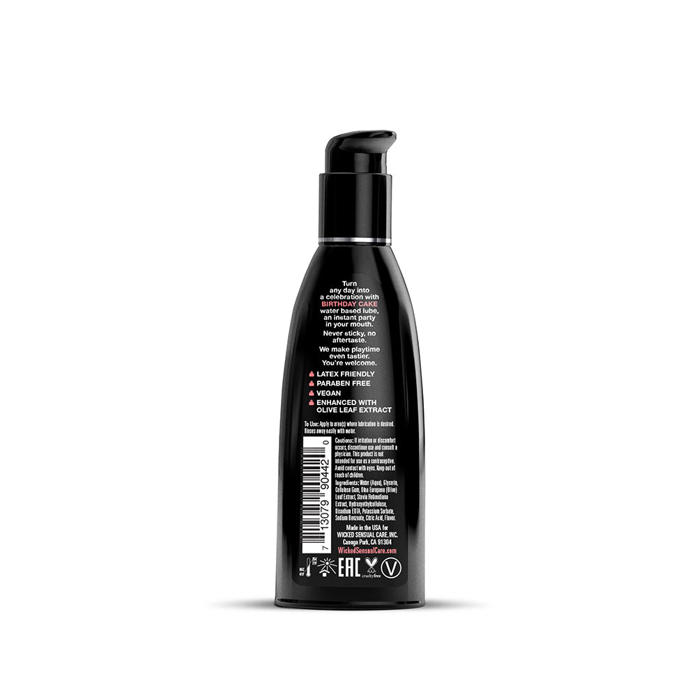 WICKED - LUBRIFICANTE À BASE DE ÁGUA AQUA BIRTHDAY CAKE 2 OZ.