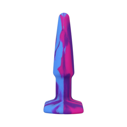 DOC JOHNSON - A-PLAY GROOVY SILICONE ANAL PLUG 4 POL. MULTICOR, ROSA