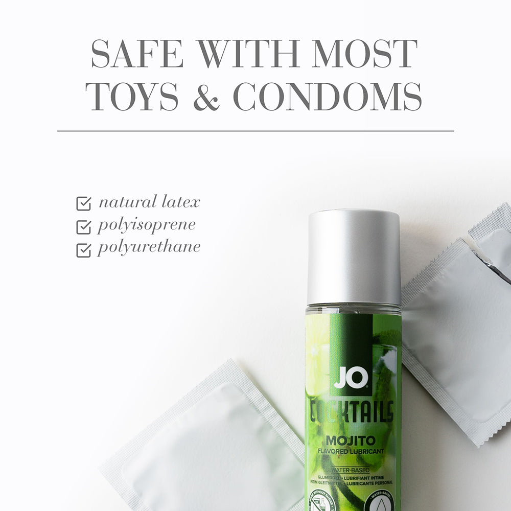 LUBRIFICANTE À BASE DE ÁGUA SYSTEM JO - JO COCKTAILS SABOR MOJITO 2 OZ.