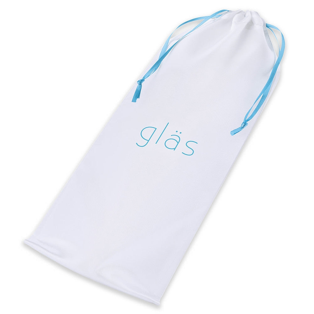 ELECTRIC EEL - GLAS 12 IN. DOUBLE ENDED GLASS DILDO WITH ANAL BEADS