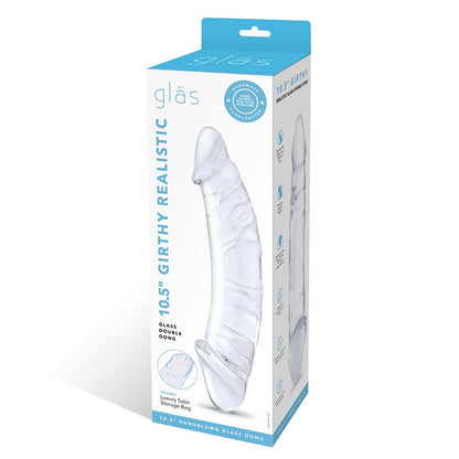 ELECTRIC EEL - GLAS 10.5 IN. THICK REALISTIC GLASS DOUBLE-ENDED DILDO