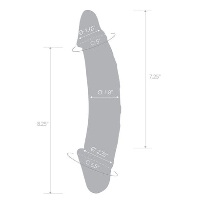 ELECTRIC EEL - GLAS 10.5 IN. THICK REALISTIC GLASS DOUBLE-ENDED DILDO