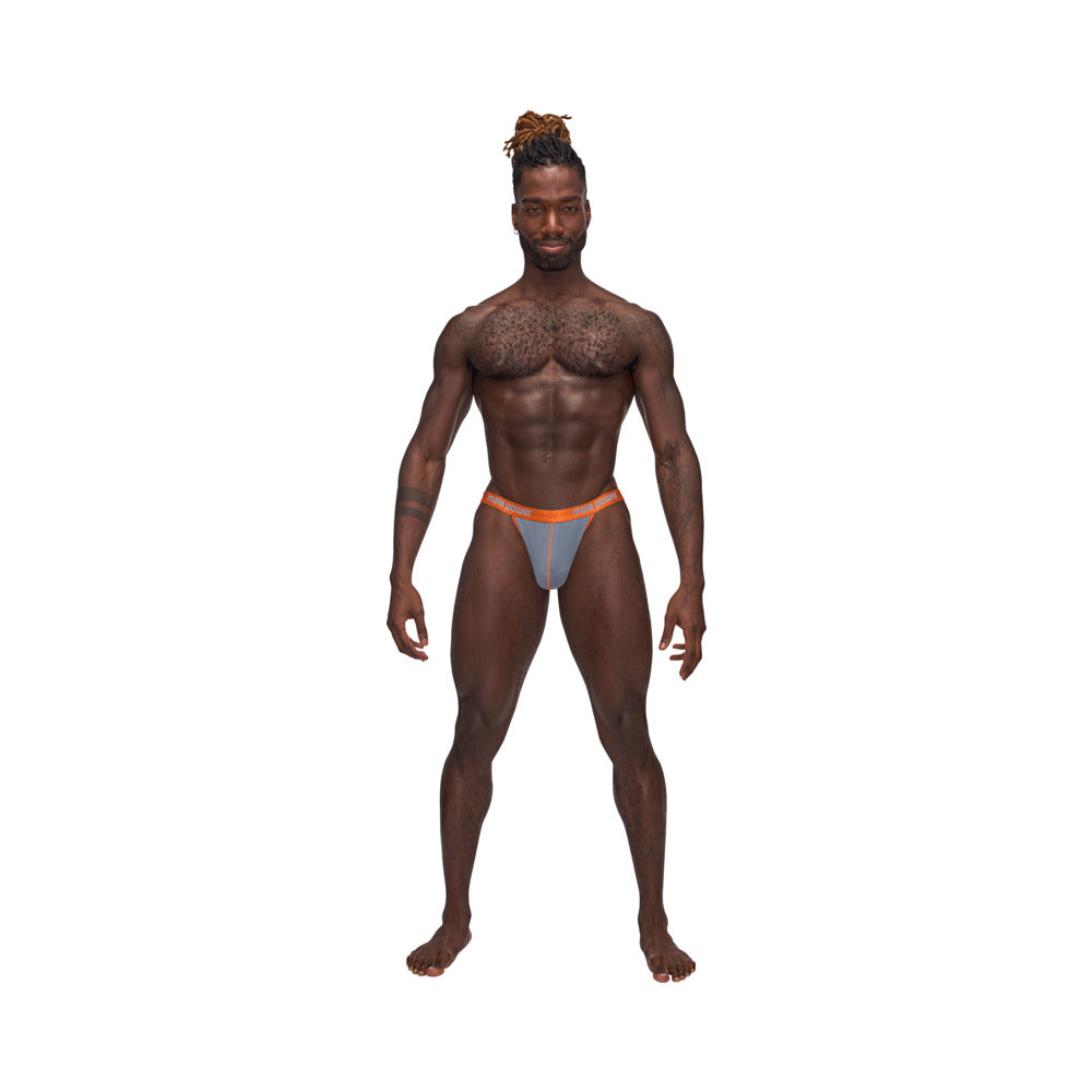 MALE POWER - CASANOVA UPLIFT THONG CINZENTO L/XL