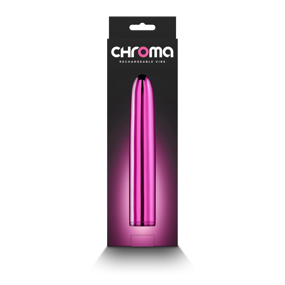 NS NOVELTIES - CHROMA RECHARGEABLE VIBE 7 IN. PINK