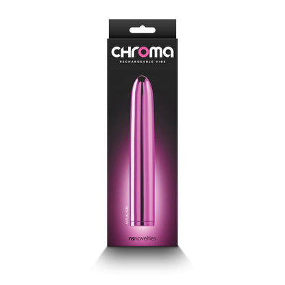 NS NOVELTIES - CHROMA RECHARGEABLE VIBE 7 IN. PINK