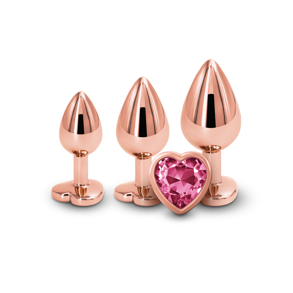 NS NOVELTIES - REAR ASSETS 3 PIECE PLUG KIT HEART