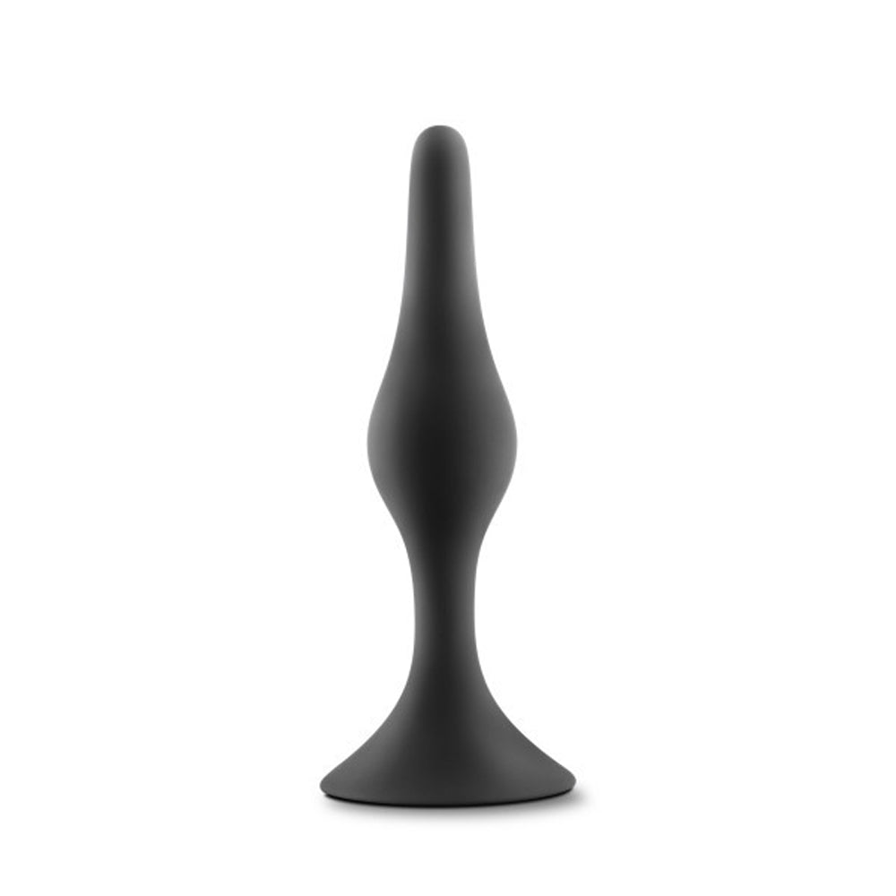 BLUSH - ANAL ADVENTURES PLATINUM SILICONE BEGINNER PLUG SMALL BLACK