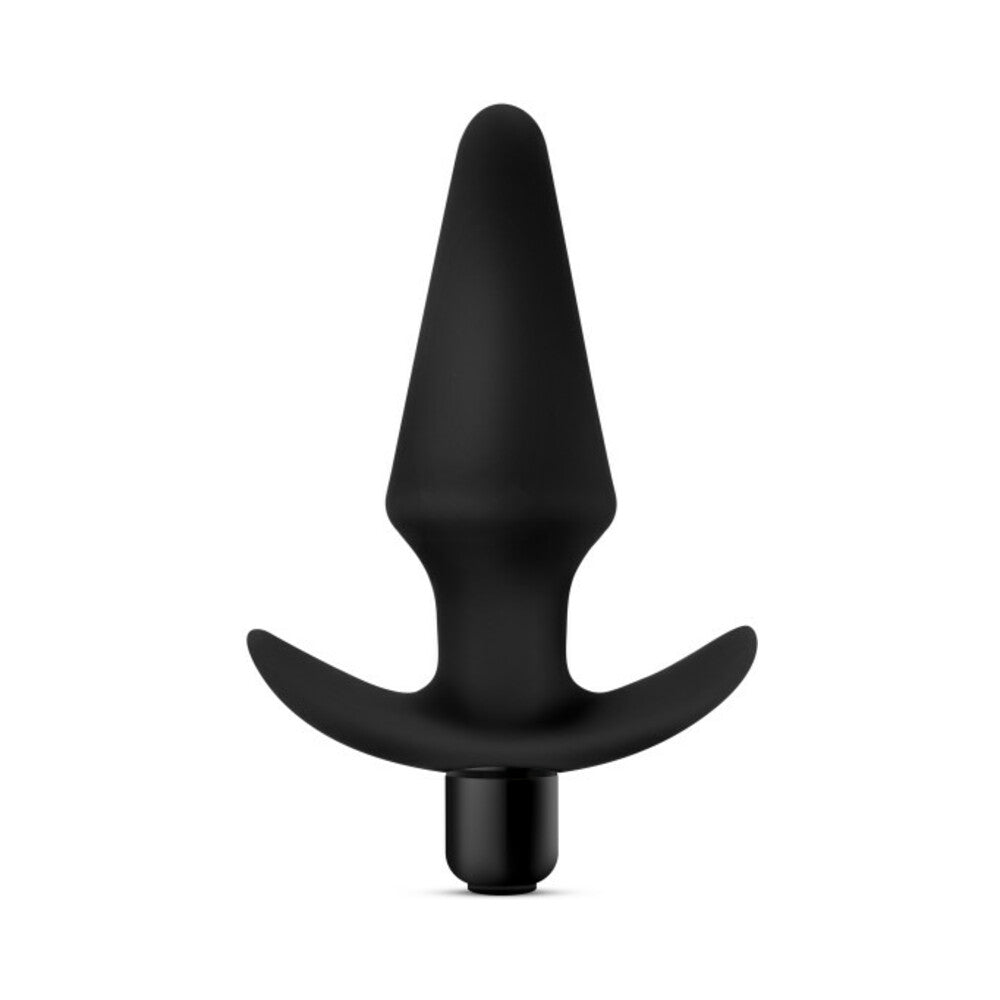 BLUSH - ANAL ADVENTURES PLATINUM SILICONE VIBRATING PLUG BLACK
