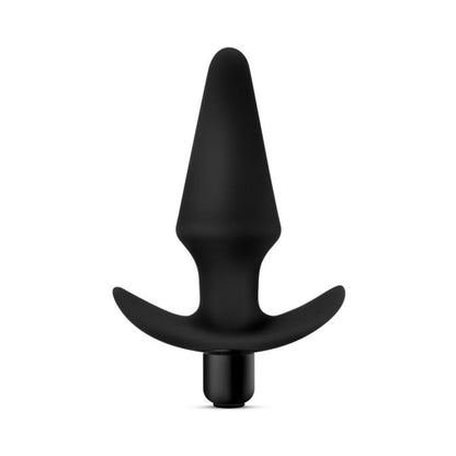 BLUSH - ANAL ADVENTURES PLATINUM SILICONE VIBRATING PLUG BLACK