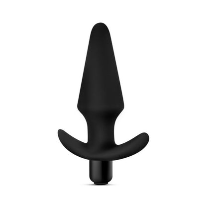 BLUSH - ANAL ADVENTURES PLATINUM SILICONE VIBRATING PLUG BLACK