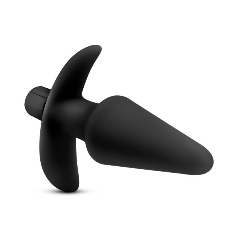 BLUSH - ANAL ADVENTURES PLATINUM SILICONE VIBRATING PLUG BLACK