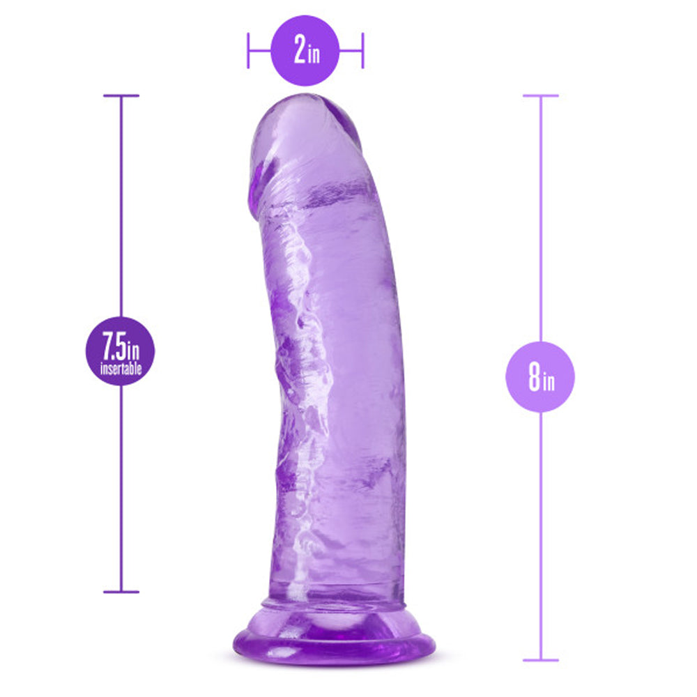BLUSH - B YOURS PLUS ROAR N' RIDE 8 IN. DILDO PURPLE
