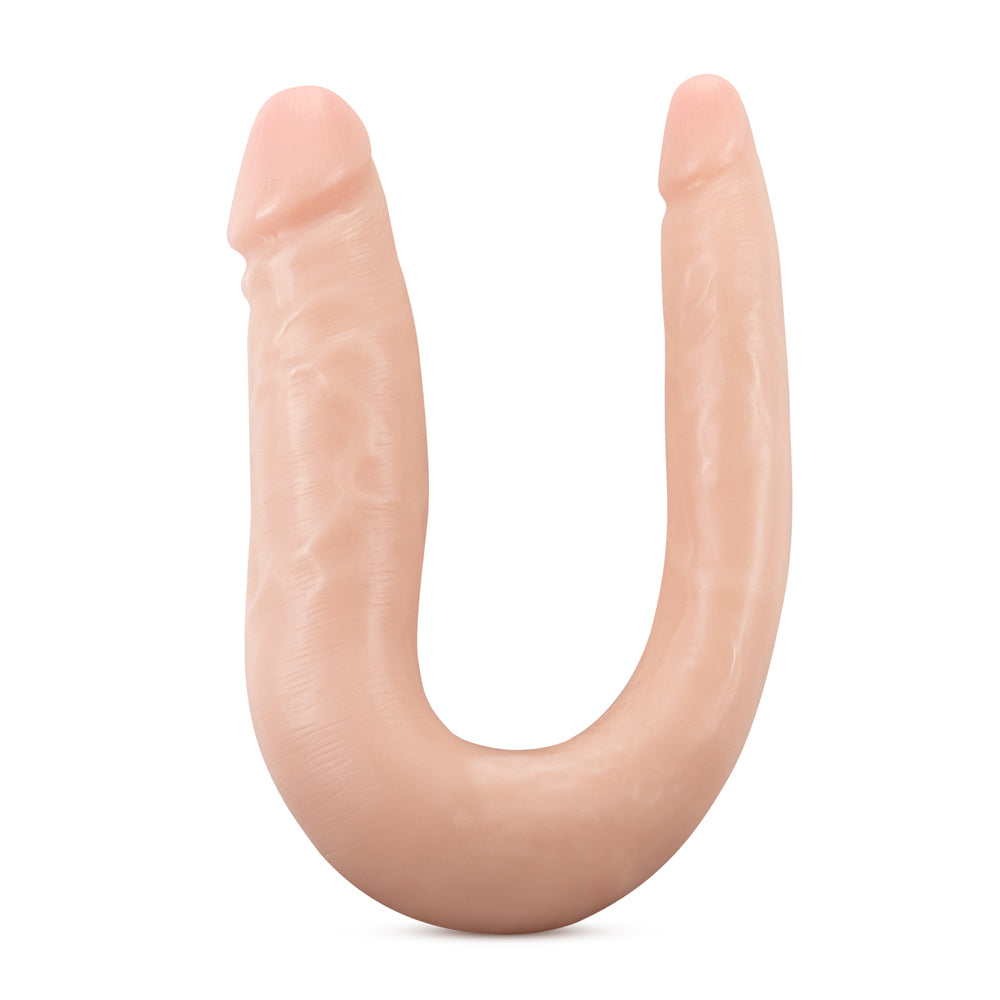 BLUSH - DR. SKIN SILICONE DR. DOUBLE REALISTIC 12 IN. DUAL-ENDED DILDO BEIGE