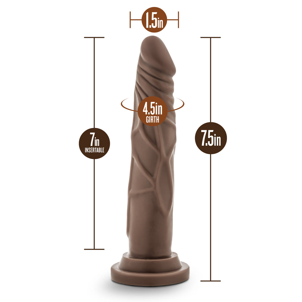 BLUSH - DR. SKIN SILICONE DR. CARTER DILDO REALISTA ARTICULÁVEL 7 POL.