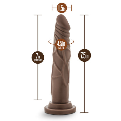BLUSH - DR. SKIN SILICONE DR. CARTER DILDO REALISTA ARTICULÁVEL 7 POL.