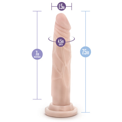 BLUSH - DR. SKIN SILICONE DR. CARTER DILDO REALISTA ARTICULÁVEL 7 POL.