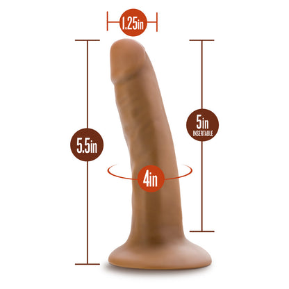 BLUSH - DR. SKIN SILICONE DR. LUCAS 5.5 IN. POSABLE DILDO