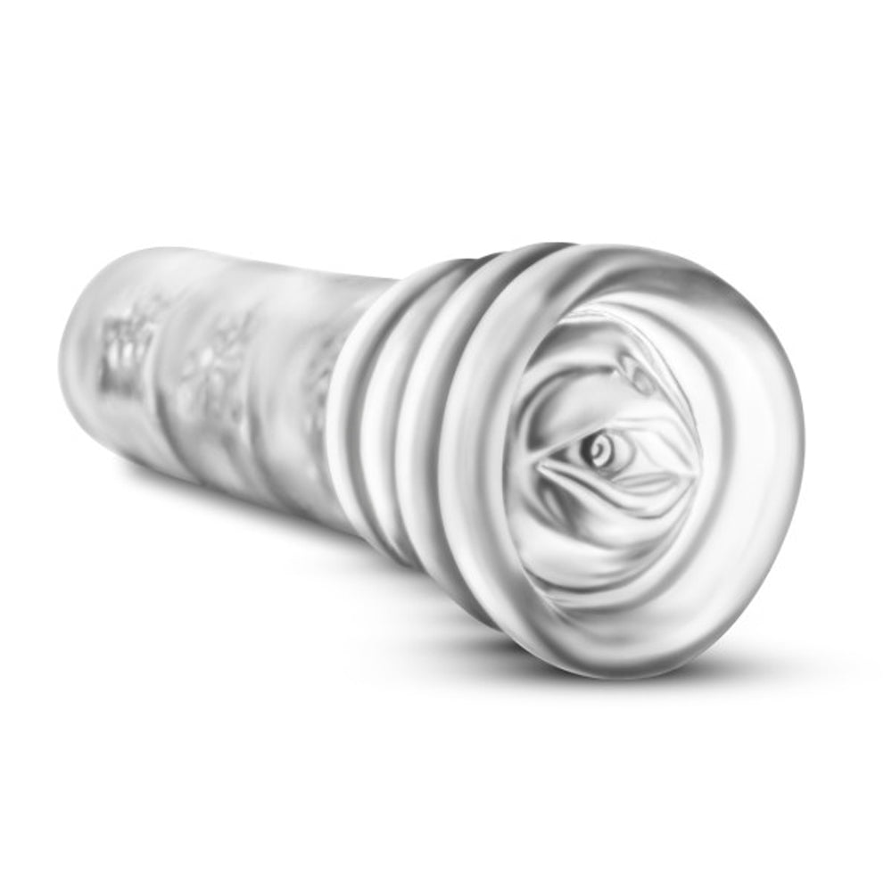 BLUSH - M FOR MEN ALL NIGHTER GLOW IN THE DARK TEXTURED STROKER CLEAR