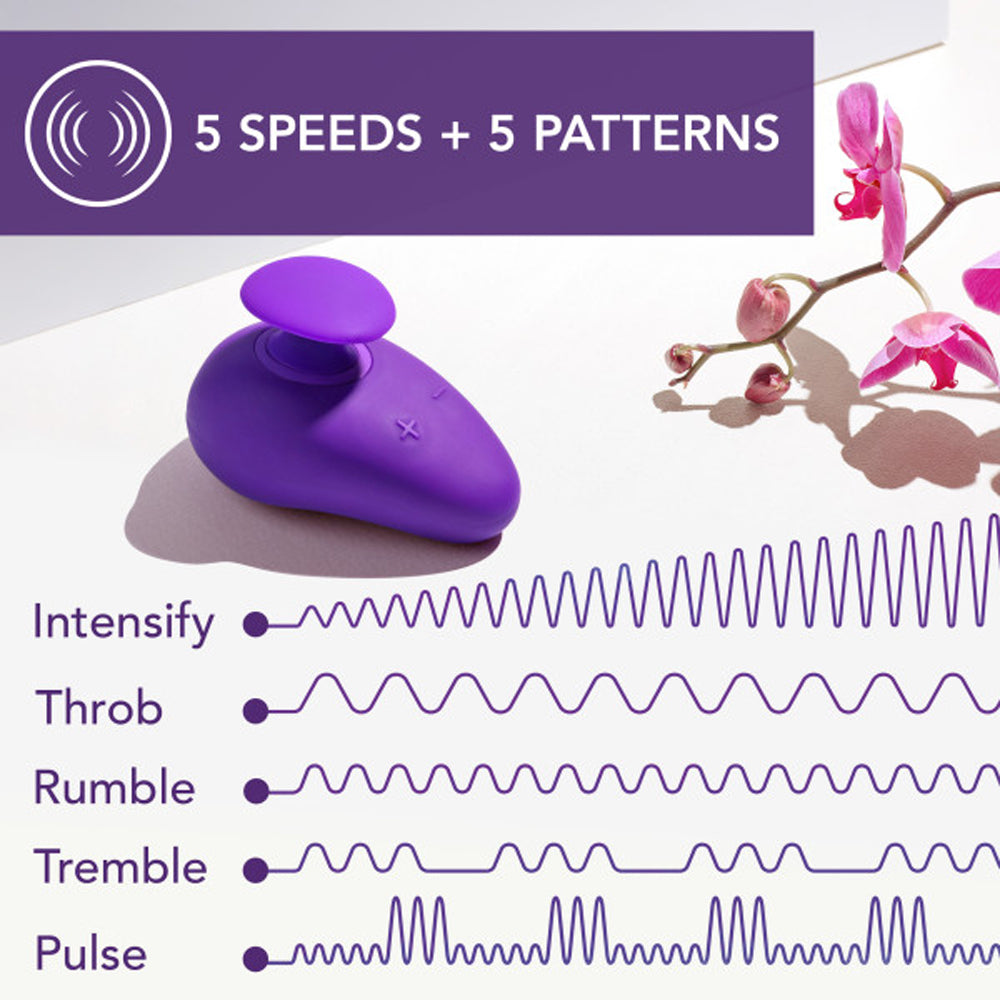 BLUSH - VIBRADOR DE SILICONE RECARREGÁVEL WELLNESS PALM SENSE ROXO