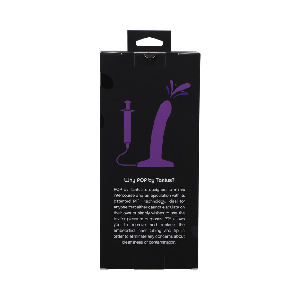 TANTUS - POP SLIM SQUIRTING DILDO MIDNIGHT