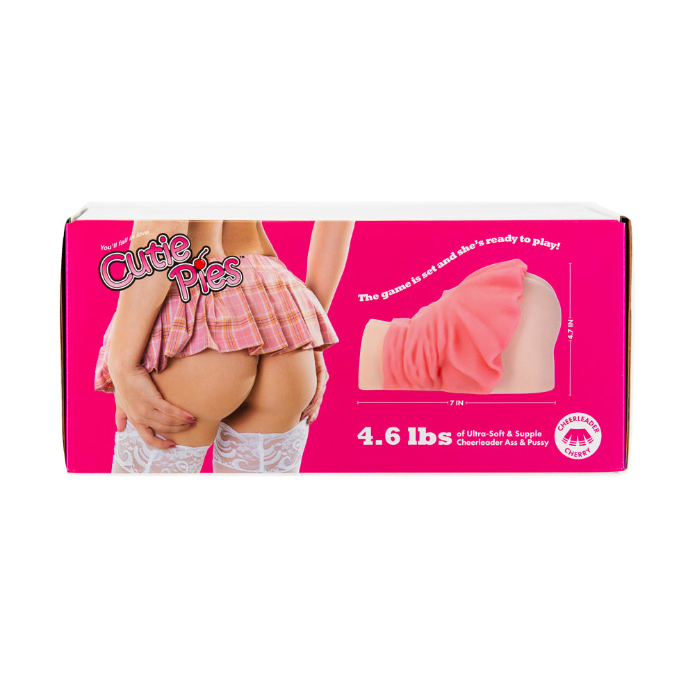 BMS - CUTIEPIES CHEERLEADER CHERRY DOGGYSTYLE DUAL ENTRY VAGINA & ANAL MASTURBATOR BEIGE