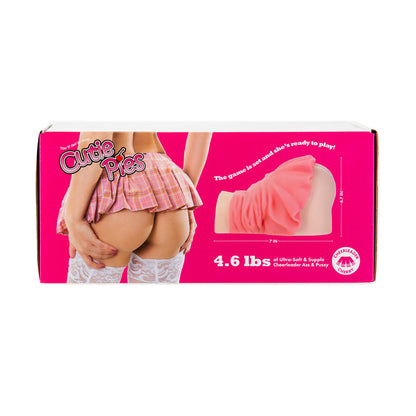 BMS - CUTIEPIES CHEERLEADER CHERRY DOGGYSTYLE DUAL ENTRY VAGINA & ANAL MASTURBATOR BEIGE