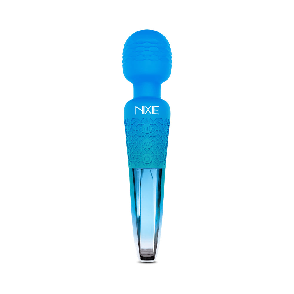 GLOBAL NOVELTIES - NIXIE RECHARGEABLE WAND MASSAGER OMBRE METALLIC