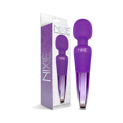 GLOBAL NOVELTIES - NIXIE RECHARGEABLE WAND MASSAGER OMBRE METALLIC