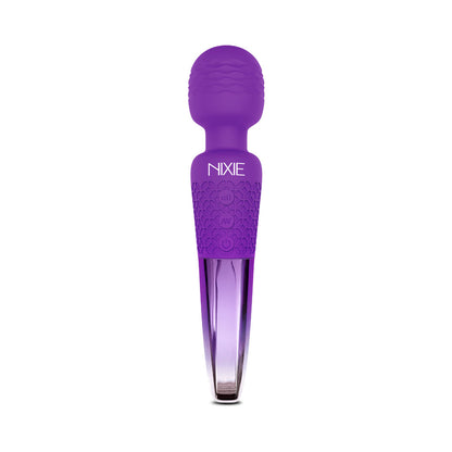 GLOBAL NOVELTIES - NIXIE RECHARGEABLE WAND MASSAGER OMBRE METALLIC