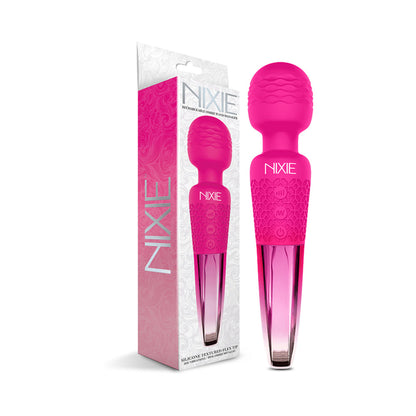 GLOBAL NOVELTIES - NIXIE RECHARGEABLE WAND MASSAGER OMBRE METALLIC