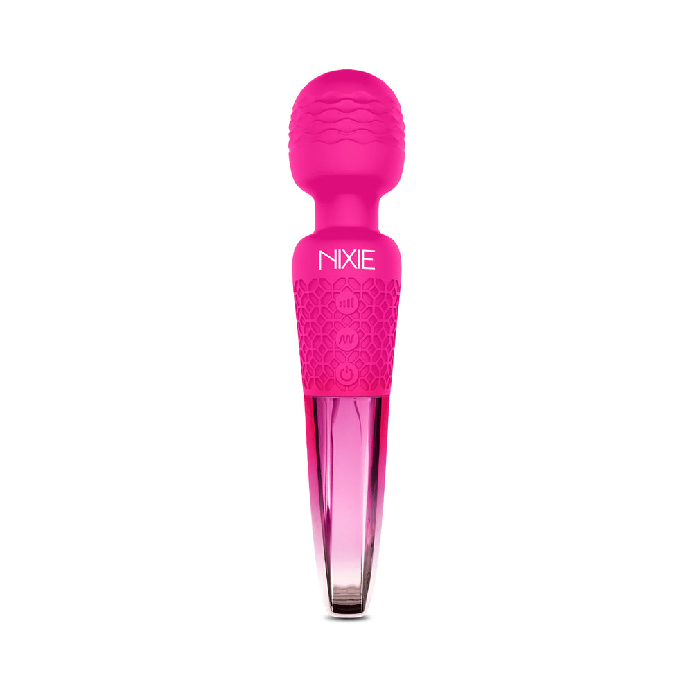 GLOBAL NOVELTIES - NIXIE RECHARGEABLE WAND MASSAGER OMBRE METALLIC