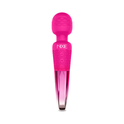 GLOBAL NOVELTIES - NIXIE RECHARGEABLE WAND MASSAGER OMBRE METALLIC
