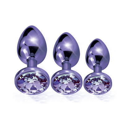GLOBAL NOVELTIES - NIXIE BUTT PLUG TRAINER SET 3 PIECE METALLIC