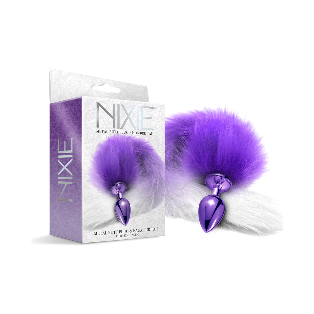 NOVIDADES GLOBAIS - NIXIE BUTT PLUG COM CAUDA OMBRÉ METÁLICA