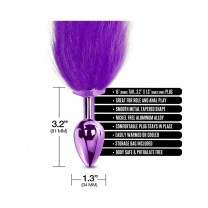 NOVIDADES GLOBAIS - NIXIE BUTT PLUG COM CAUDA OMBRÉ METÁLICA
