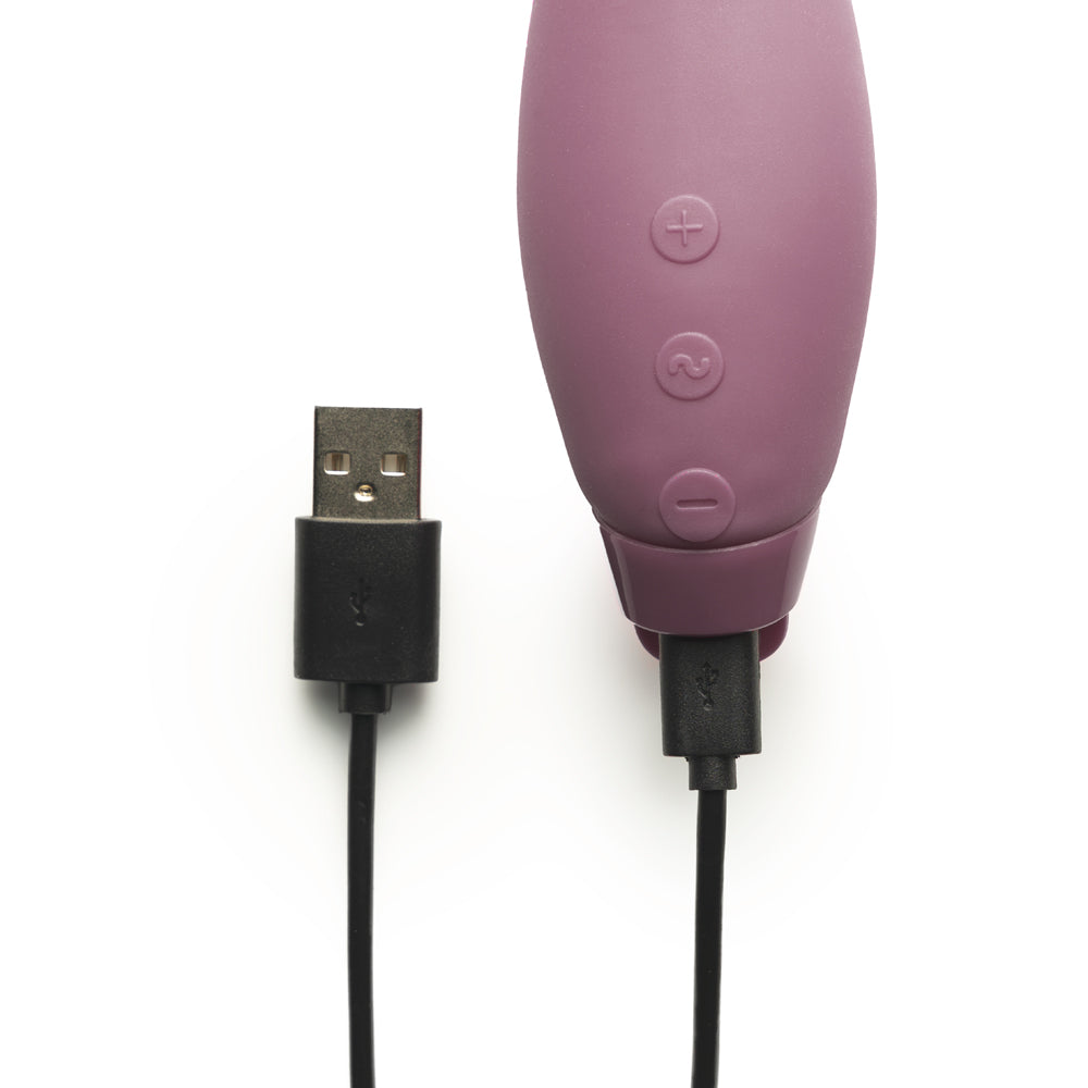 JE JOUE - HERA RECHARGEABLE SILICONE RABBIT VIBRATOR PURPLE