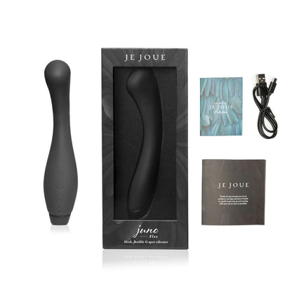 JE JOUE - JUNO FLEX RECHARGEABLE FLEXIBLE SILICONE G-SPOT VIBRATOR BLACK